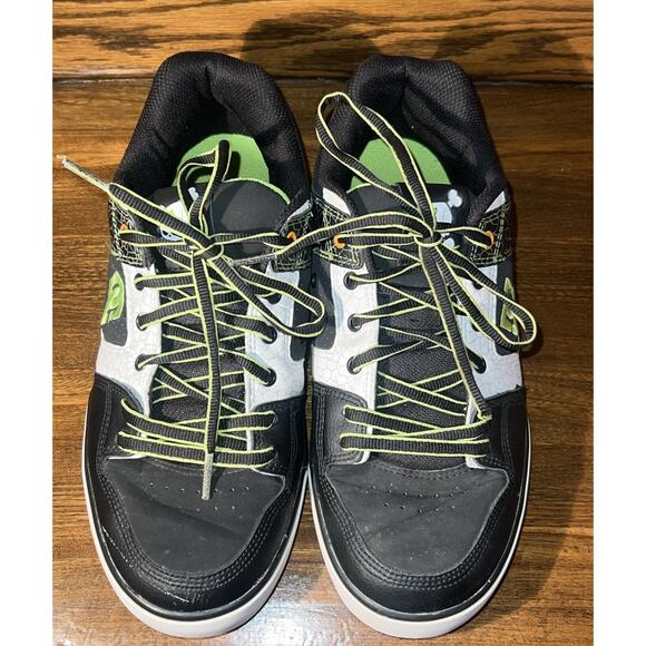 DC Ken Block Pure 43 Size 10 Skate Shoes Black Lime Citrus RARE - Picture 6 of 16